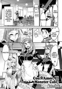 [Kuroshiki] Mon Cafe Yori Ai o Komete | Con☆Amor, el Monster Cafe (Bessatsu Comic Unreal Monster Musume Paradise Vol. 4) [Spanish] =SDnF= [Digital]