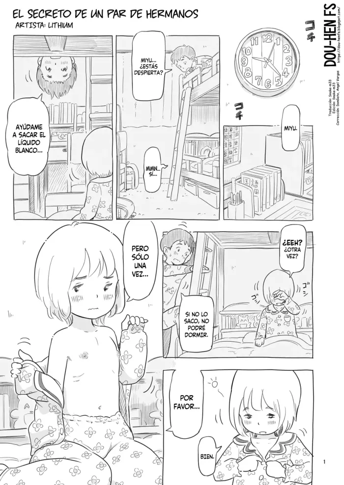 [Lithium no Kojin Circle (Lithium)] Aru Kyoudai no Himitsu | El secreto de un par de hermanos [Spanish] [Dou-Hen FS] [Digital]