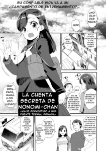 [Maeshima Ryou] Uraaka Yatteru Nonomi-chan -Koshitsu Onsen Dosukebe Gasshuku- | La Cuenta Secreta De Nonomi-Chan (Kimi wa Oji-san to Sex suru Tame ni Umarete kitan da yo) [Spanish] [Nid] [Decensored] [Digital]