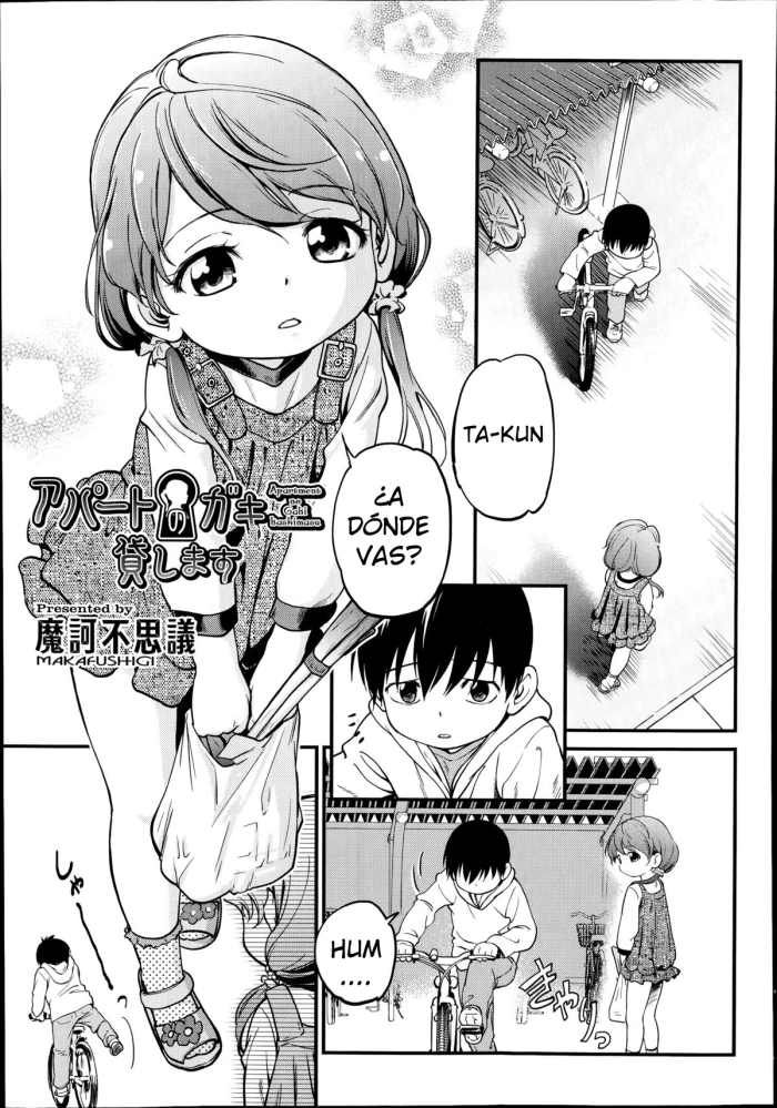 [Maka Fushigi] Apart no Gaki Kashimasu (COMIC Aun 2014-08) [Spanish] [Moe Translations]