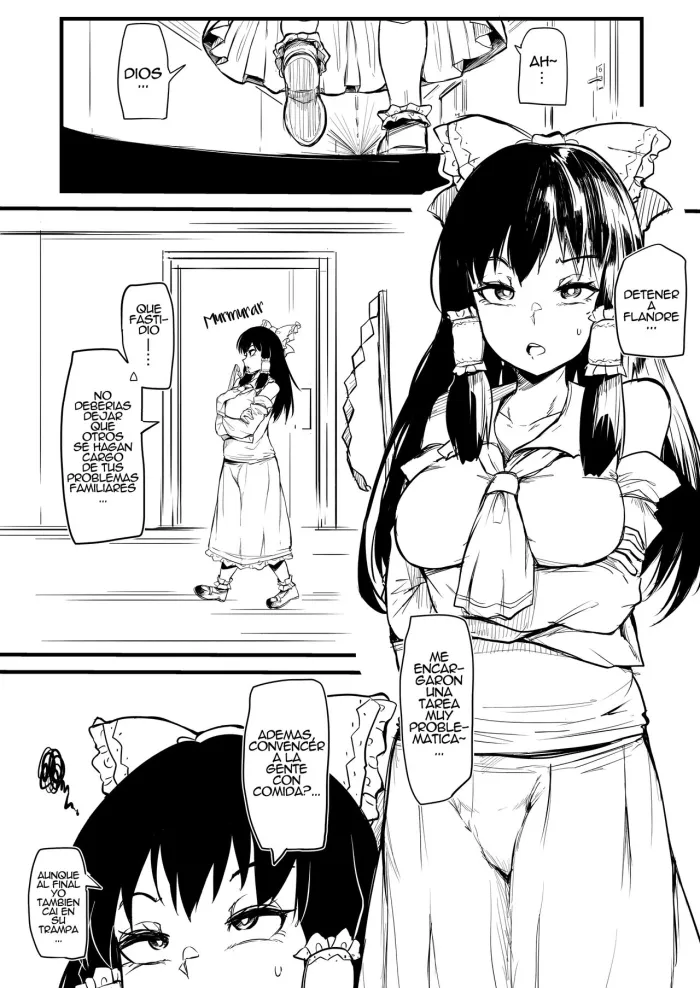 [Makin] Futanari Furan-chan ga Reimu o Chokyo Suru Manga [Spanish] [It’s Just a Hobby]