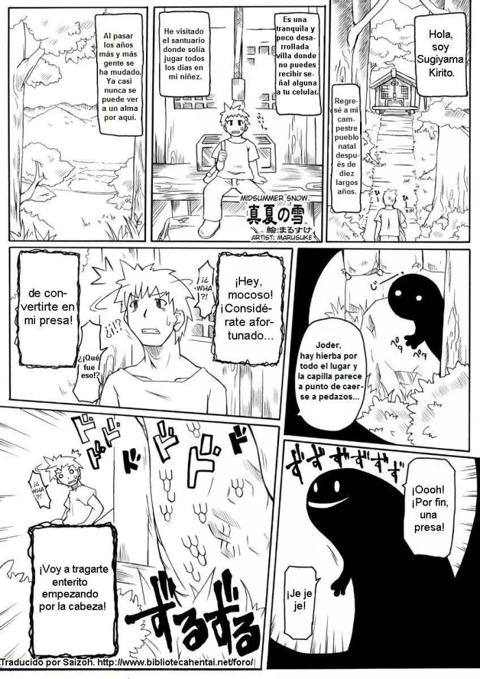 [Marusuke] Manatsu no Yuki / Nieve en Pleno Verano [Spanish] [Biblioteca Hentai]