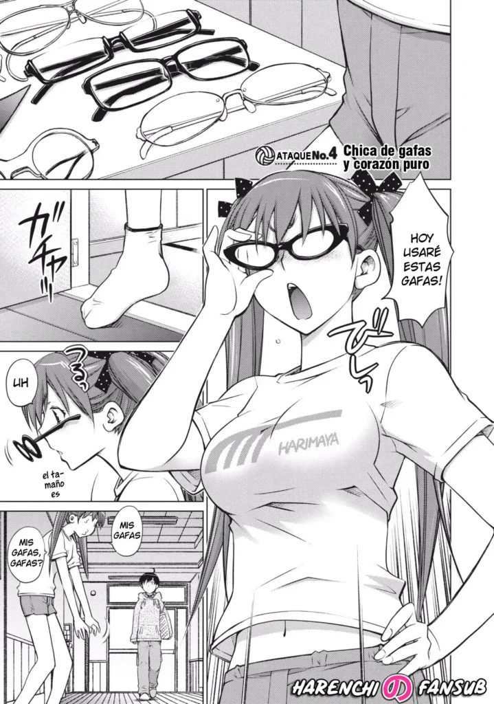Megane Musume Junjou (Ooki Onnanoko wa sukidesu ka? Chap.4) | Chica de gafas y corazon puro