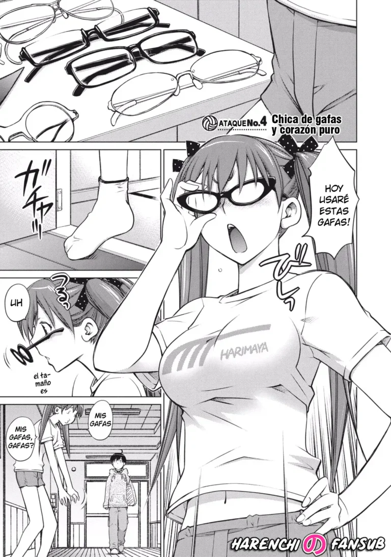 Megane Musume Junjou (Ooki Onnanoko wa sukidesu ka? Chap.4) | Chica de gafas y corazon puro