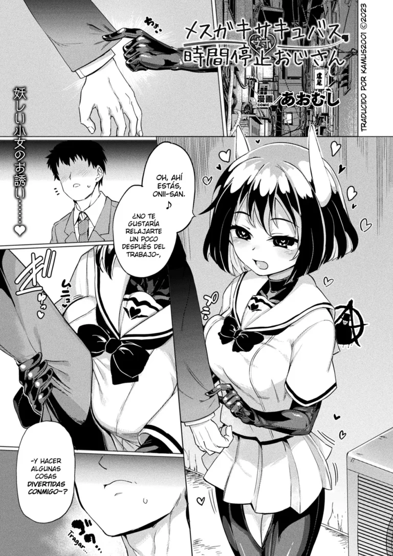 Mesugaki Succubus Tai Jikan Teishi Oji-san | Slutty Little Succubus vs Time-Stopping Mister