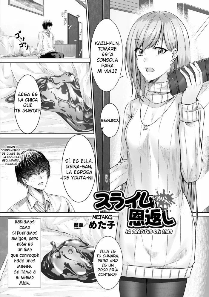 [Metako] Slime kara no Ongaeshi | The Slime’s Gratitude (Bessatsu Comic Unreal Tasha Henshin Shite Narisumashi Yuuwaku Hen Vol. 2) [Spanish] [Digital]