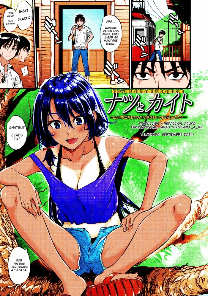 [Mikuni Mizuki] Natsu to Kaito – the country virgin fiancée | La prometida virgen del campo (Akujo Kousatsu) [Spanish] [Colorized] [Decensored] [Digital]