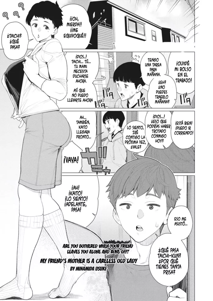 [Minamida Usuke] Tomodachi no Mama wa Muboubi Oba-san | La Madre de mi Amigo es Descuidada (COMIC HOTMiLK Koime Vol. 45) [Spanish] [Cypher Translation]