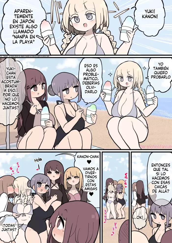 [Momomo] Futanari Ikemen Josei ni GyakuNan shite Pakorare ni Iku Onnanoko | Chicas son folladas por Lindas Futanaris en un Nanpa Reverso [Spanish] [Descensored] [Harenchi no Fansub]