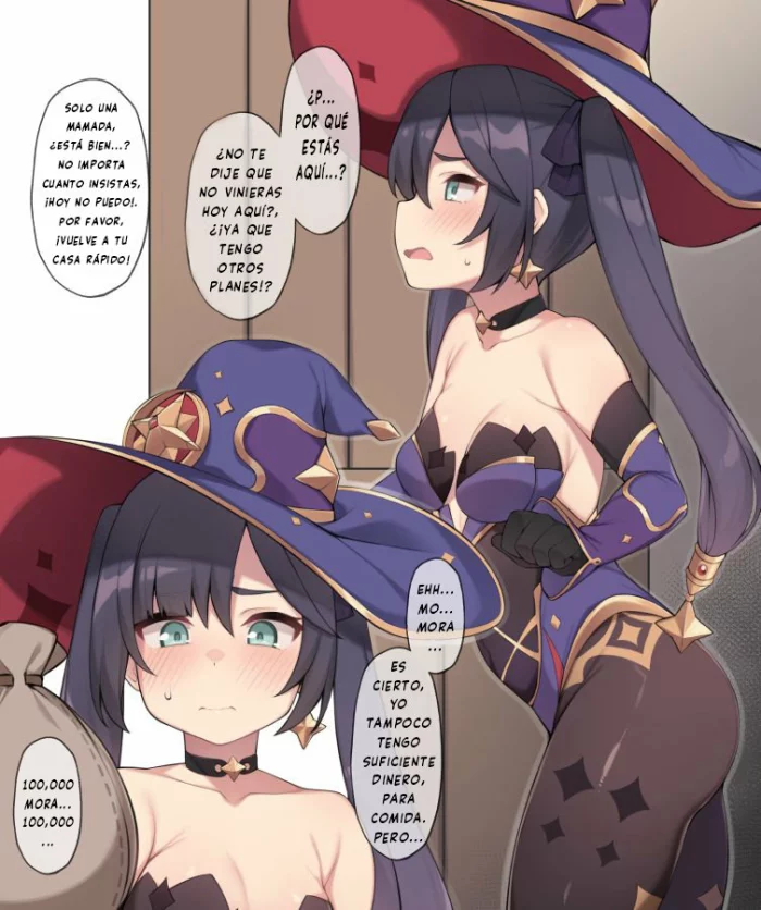 [Moo] Mona-chan ni Aenai Riyuu (Mousou) (Genshin Impact) [Spanish] {PROJECT GAMER JAPONÃÂS}