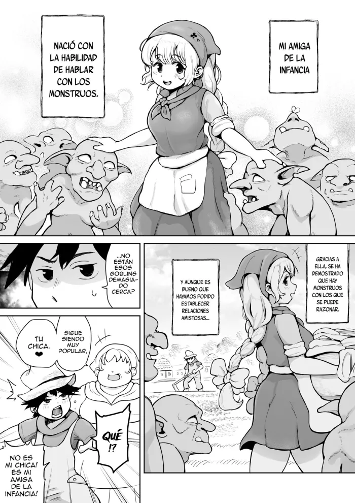 [Muigyuu] Osananajimi ga Goblin ni Omochigaeri sareta Hanashi [Spanish] [TRADUCEME ESTA]
