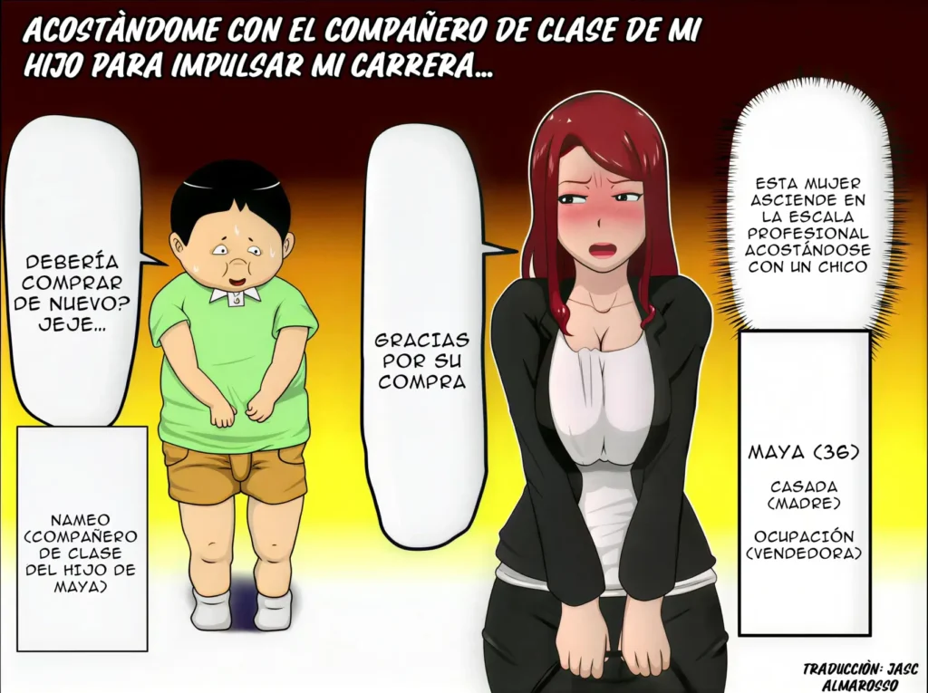 Musuko no Doukyuusei ni Makura Eigyou Shita…｜Acostándome con el compañero de clase de mi hijo para impulsar mi carrera…