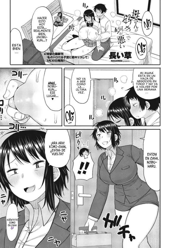[Nagaikusa] Haramitagari na Hahaoya ~Okaa-san to Ippai Kozukuri Shiyou ne~ 1-2 | Me He Enamorado de mi Madre Cap. 1-2 [Spanish] [BigDaddy Scan] [Digital]
