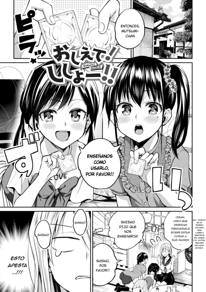 [Nagashiro Rouge] Oshiete! Shishou!!! | Enséñanos Shishou!!! (Yuri Fujun Kouyuu) [Spanish] [Hitori Translation]