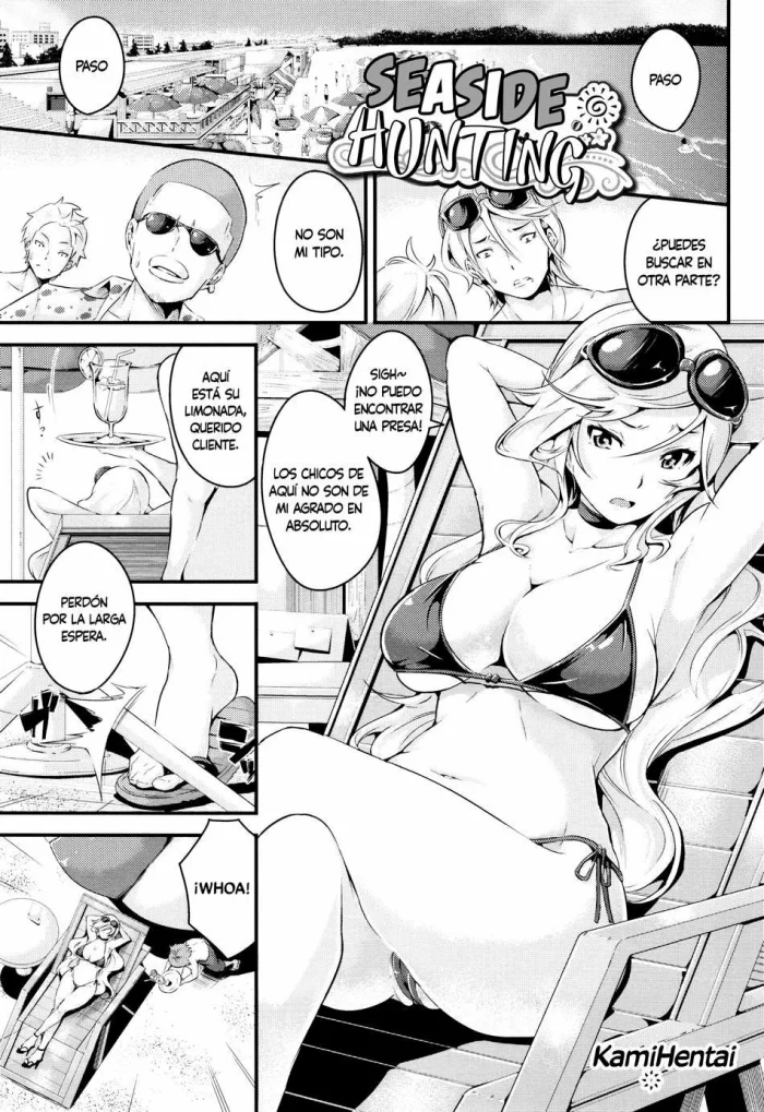 [Nasipasuta] Seaside Hunting | Cazando Junto al Mar (Bichobitch – Soaking wet bitch) [Spanish] [Kamihentai]