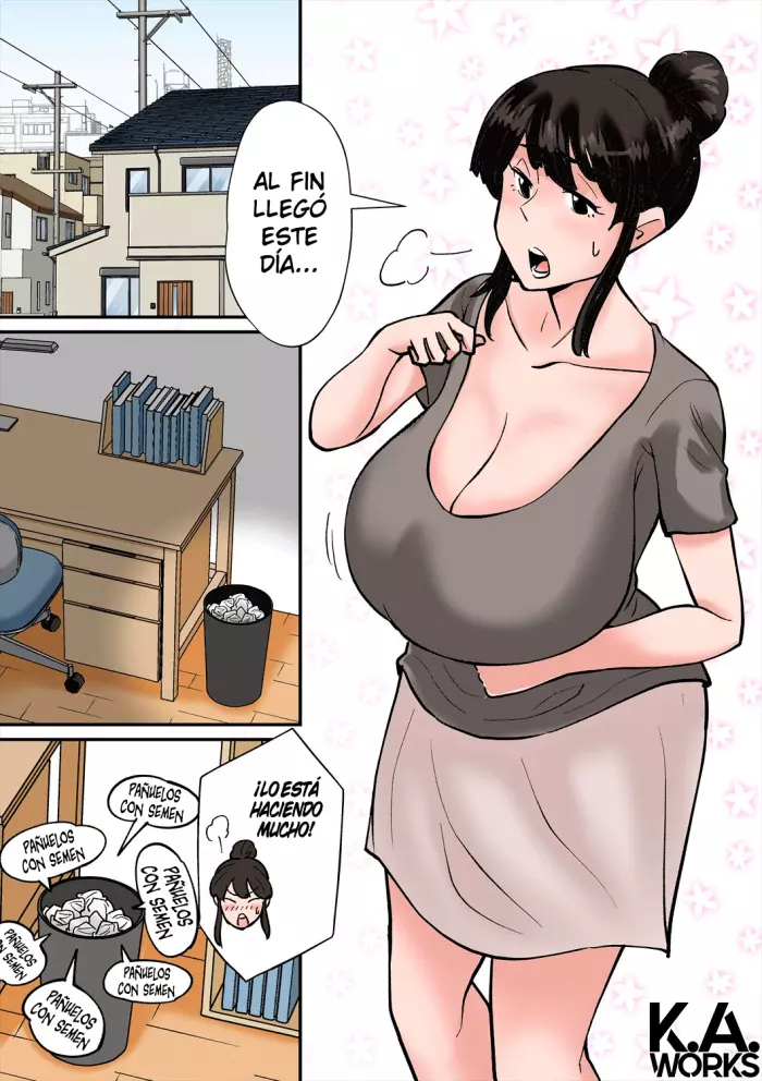 (Nobishiro) Mamá loca por la verga de su hijo [Spanish]