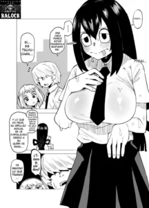 [Oekaki Kaki] Teisou Gyakuten Butsu ~Tsuyu no Baai~ | Academia de Héroes & una Moralidad Invertida 3: Caso Tsuyu (Boku no Hero Academia) [Spanish] [kalock]