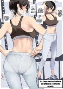 [Okyou] Gym no Yasashii Instructor no Onee-san ga Boku no koto o Kinikakete Kureru E [Spanish]