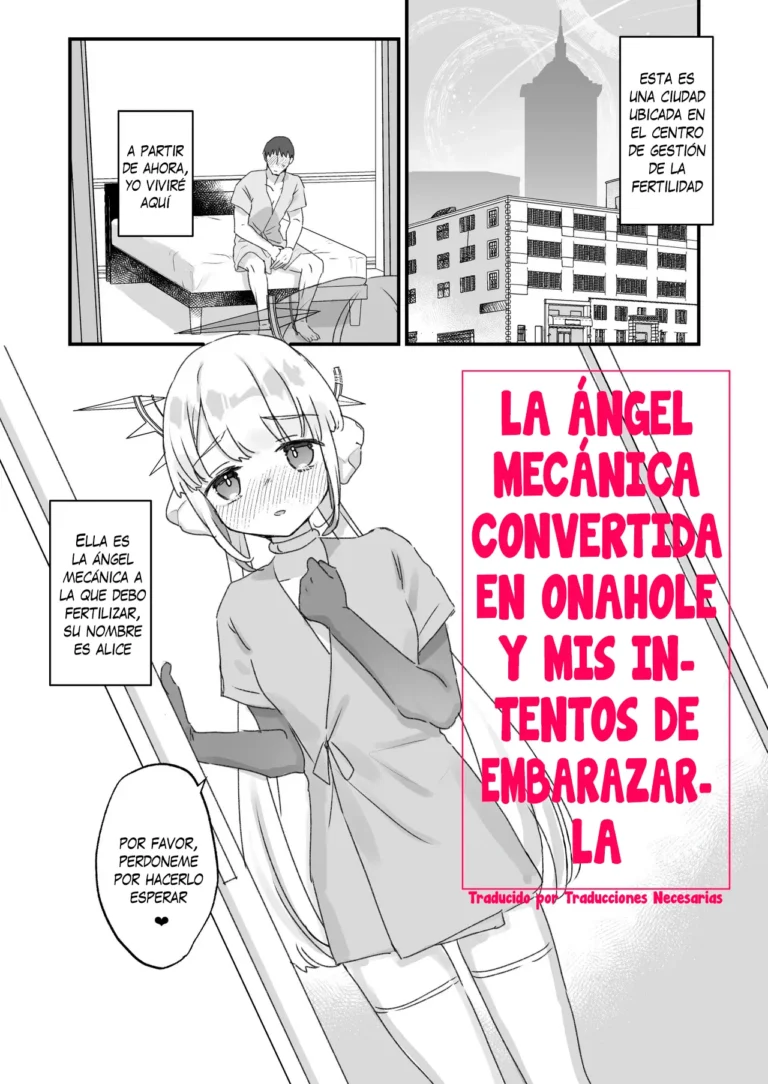 Onaho Ochi Shita Kikai Tenshi-sama to Ore no Ninshin Katsudou | La Ángel Mecánica Convertida en Onahole y mis Intentos de Embarazarla