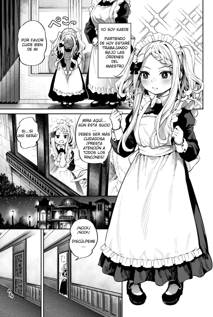 [Ooban Yaki] Onaho Gakari no Loli Maid | Masturbator’s Loli Maid [Spanish]