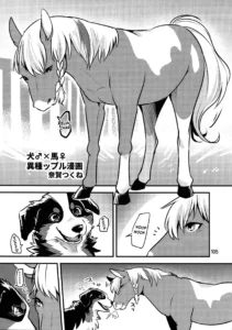 Perro♂×Caballo♀