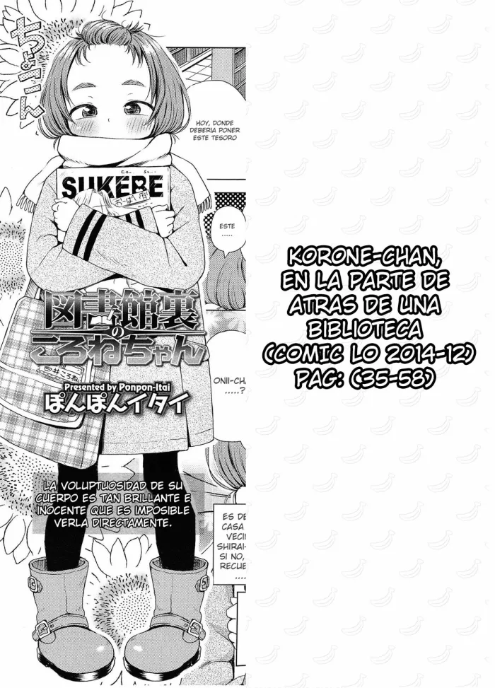 [Ponpon itai] Toshokan Ura no Korone-chan | Korone-chan, en la parte de atrás de la biblioteca (COMIC LO 2014-12) [Spanish] [Dr.Arevix]