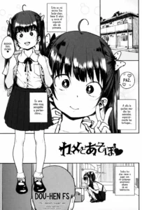 [Ponsuke] Kame to Asobo | Juguemos con mi tortuga (Loli to Asobo♪) [Spanish] [Dou-Hen FS]