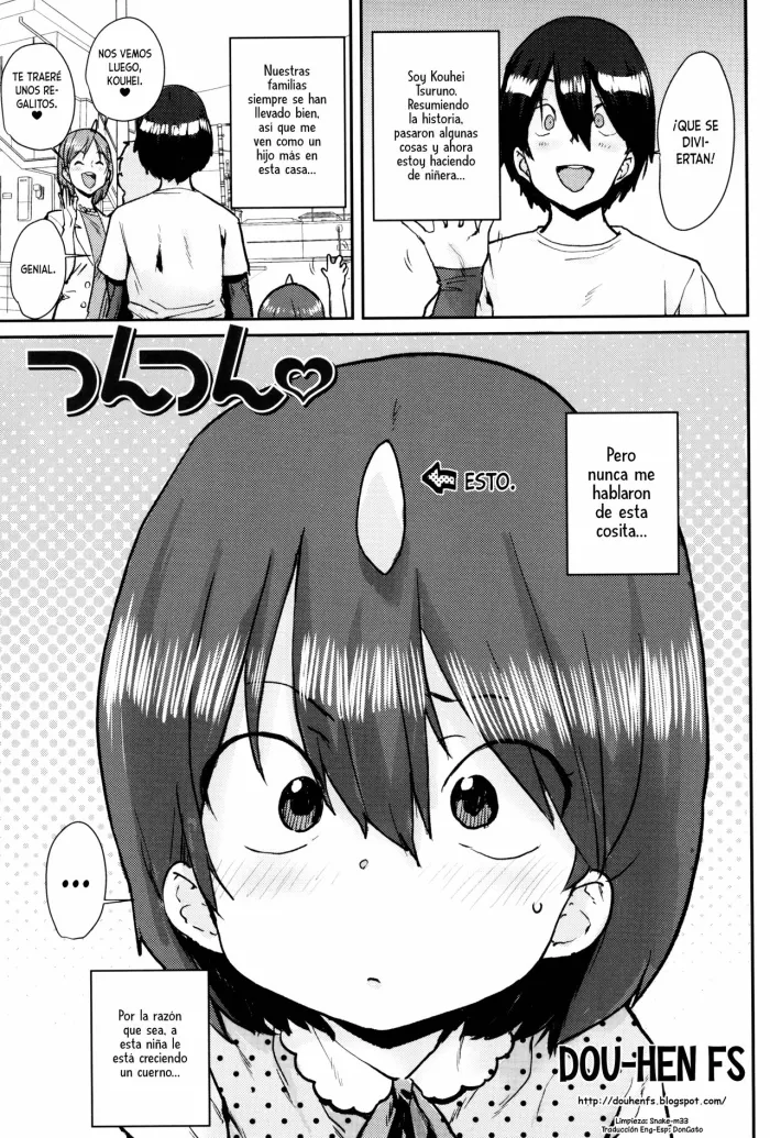 [Ponsuke] TsunTsun | Cuernito (Loli to Asobo♪) [Spanish] [Dou-Hen FS]