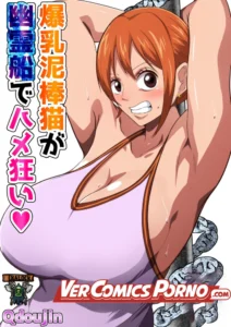 [Q Doujin] Bakunyuu Dorobouneko ga Yuureisen de Hamegurui | A Big Breasted Thief Gets Fucked Crazy On a Ghost Ship (One Piece) [Spanish] [kalock & VCP]