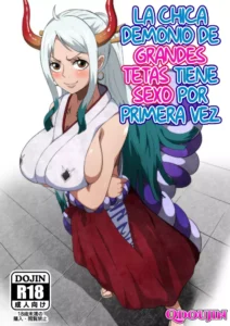 [Q Doujin] Bakunyuu Oni Musume no Hatsu Ecchi (One Piece) [Spanish]