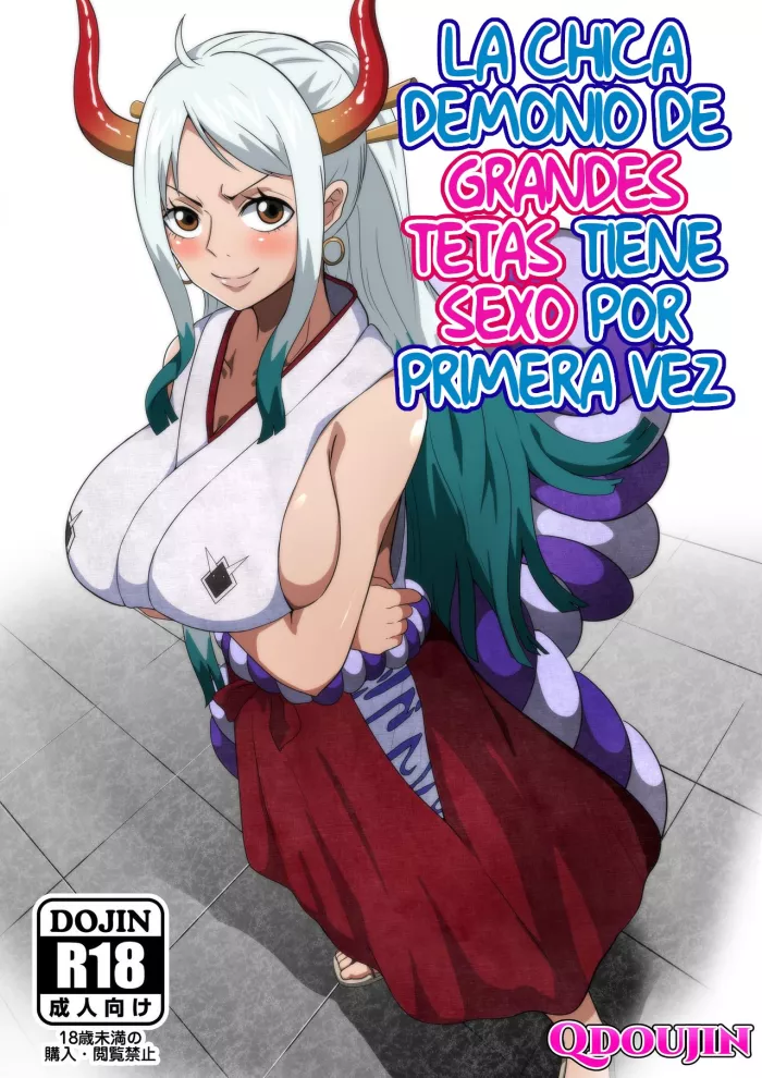 [Q Doujin] Bakunyuu Oni Musume no Hatsu Ecchi (One Piece) [Spanish]