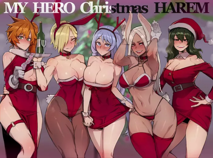 [ratatatat74] MY HERO Christmas HAREM (Boku no Hero Academia) [Spanish]