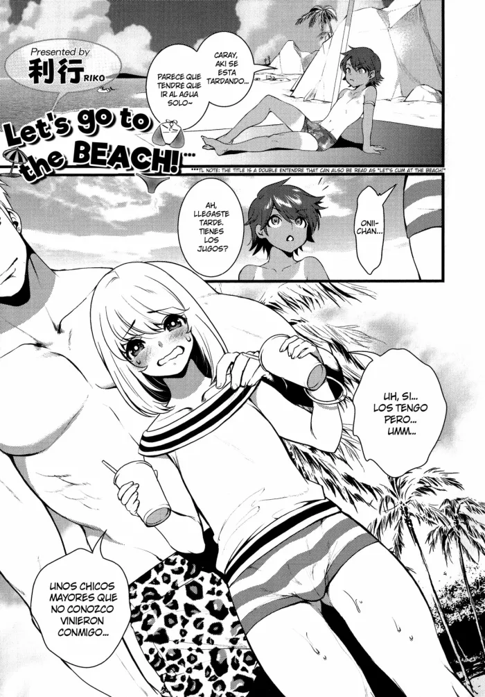 [Riko] Umi ni Ikou yo | Let’s Go to the Beach! (Otokonoko Heaven’s Door 1) [Spanish] [Doger178]