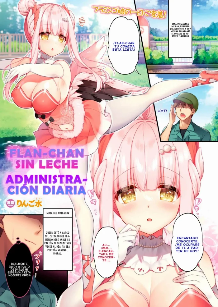 [Ringo Sui] Flan-chan no Milk Ikusei Nisshi (COMIC Unreal 2021-08 Vol. 92) [Spanish]