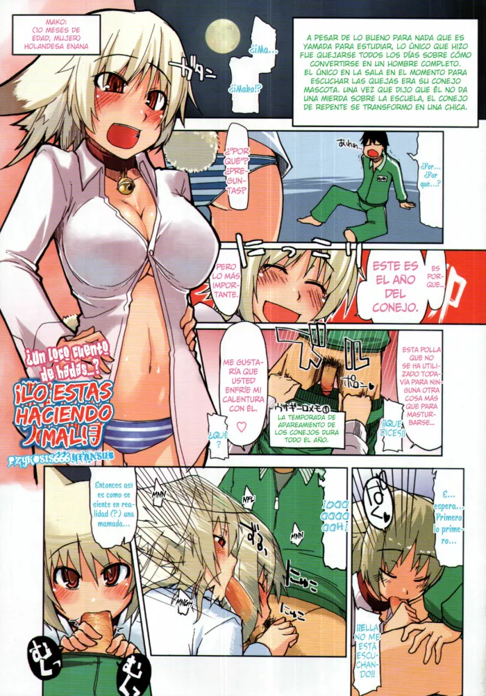 [Ryou] Machigai Darake no Usagi Shiiku | Lo Estas haciendo Mal! (COMIC Tenma 2011-03) [Spanish] {pzykosis666 HFansub} [Decensored]