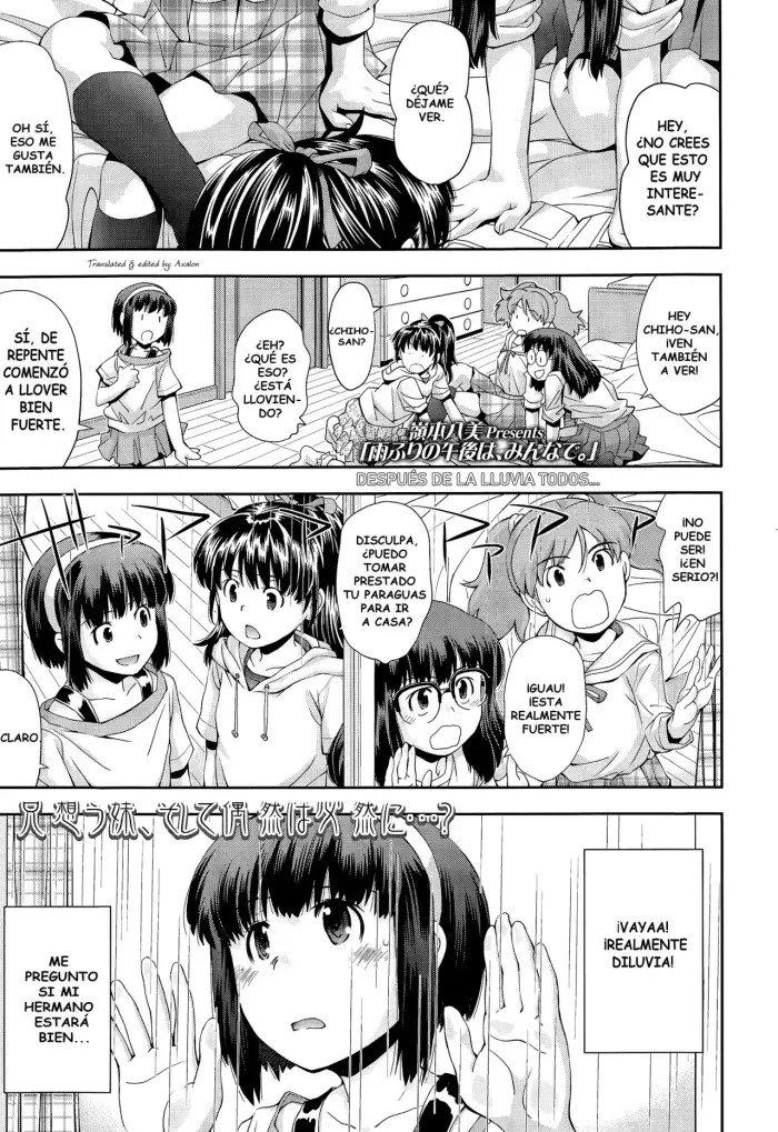[Ryoumoto Hatsumi] Amefuri no Gogo wa, Minna de | Despues de la Lluvia, Todos (COMIC LO 2015-04) [Spanish] [Tratante]
