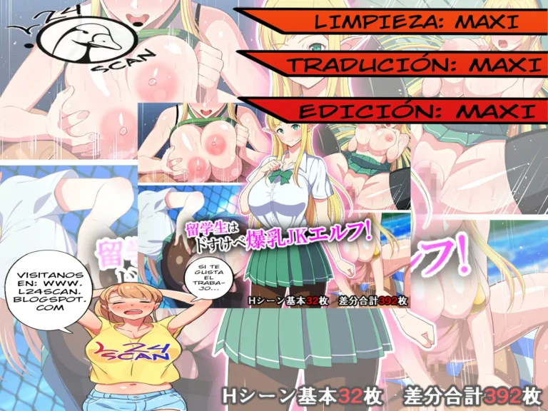Ryuugakusei wa Dosukebe Bakunyuu JK Elf! | ¡La Estudiante Transferida Es Una Elfa Pervertida De Grandes Pechos!