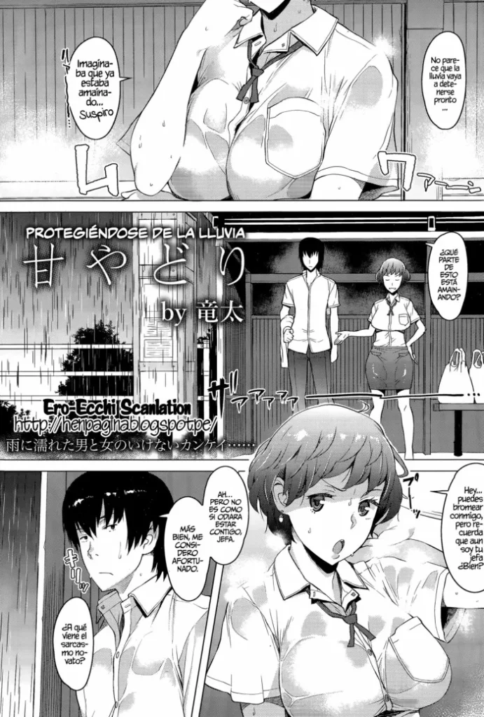 [Ryuuta] Amayadori | Protegiéndose de la Lluvia (ANGEL Club 2015-11) [Spanish] [Ero-Ecchi Scanlation]