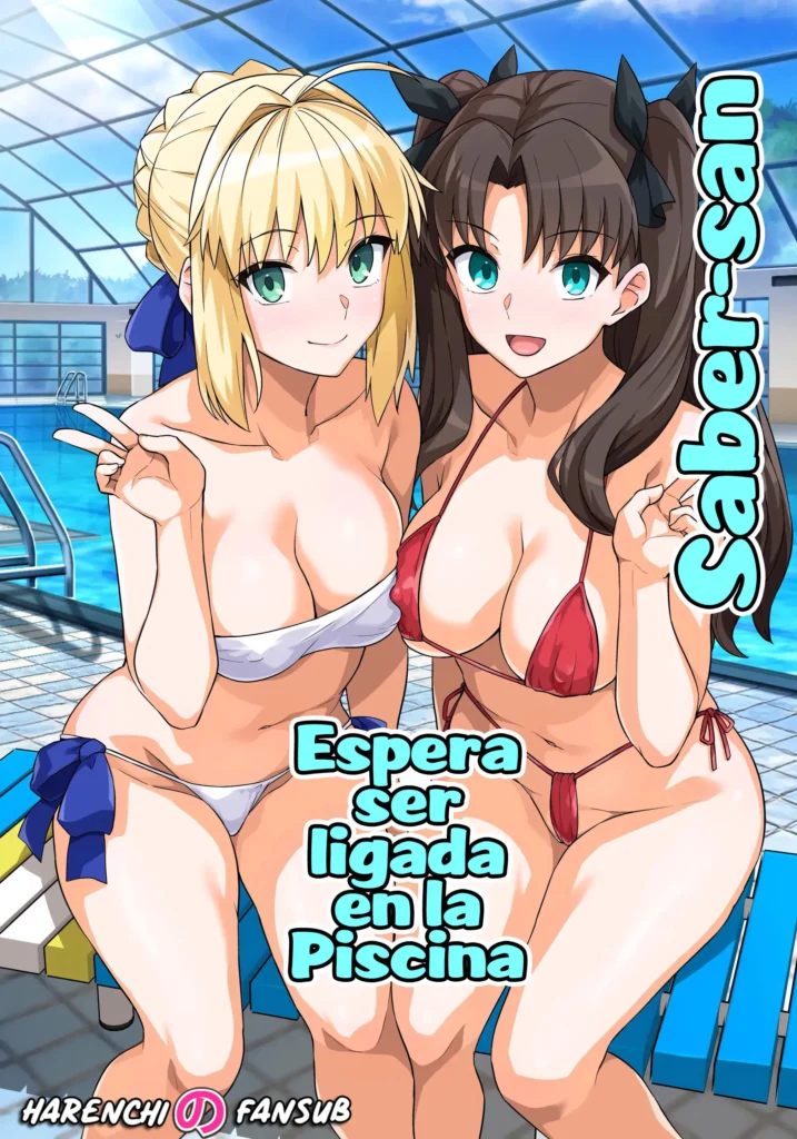 Saber-san Yarimoku Nanpamachi Pool Hen | Saber-san espera ser ligada en la Piscina