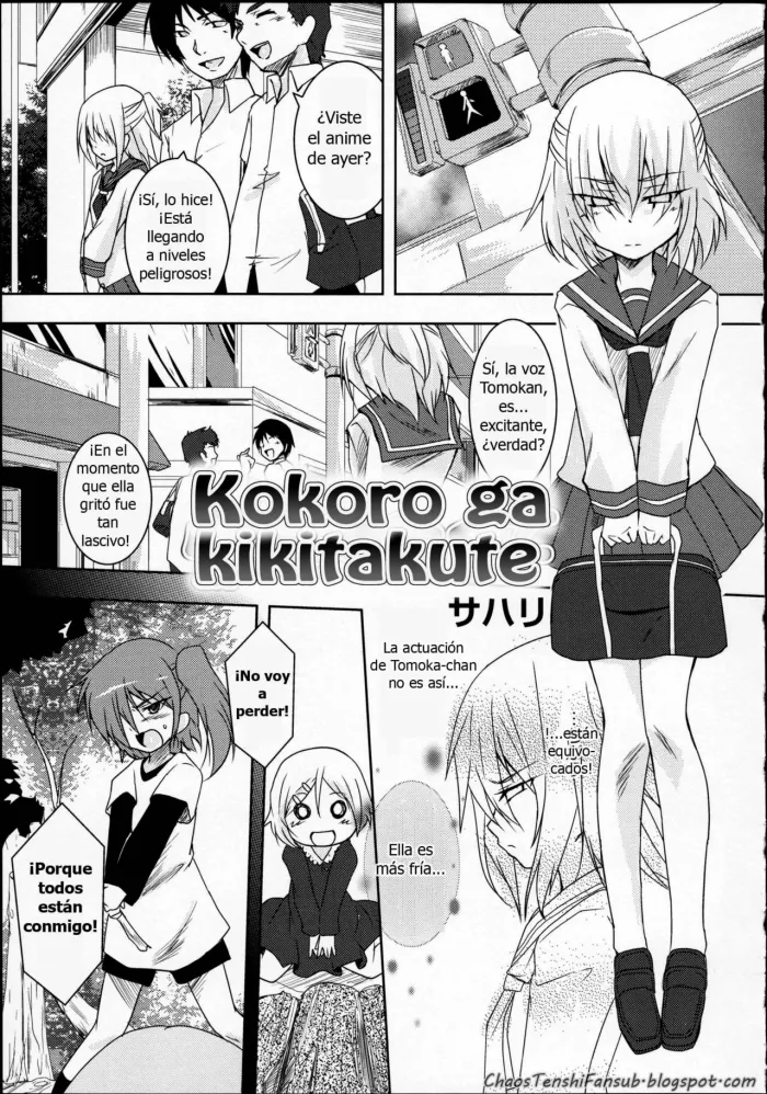 [Sahari] Kokoro ga Kikitakute | Listening to your voice, your heart (Aka Yuri – Girls Love H) [Spanish] [ChaosTenshi]