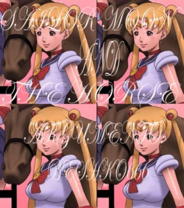 Sailor moon y el caballo!