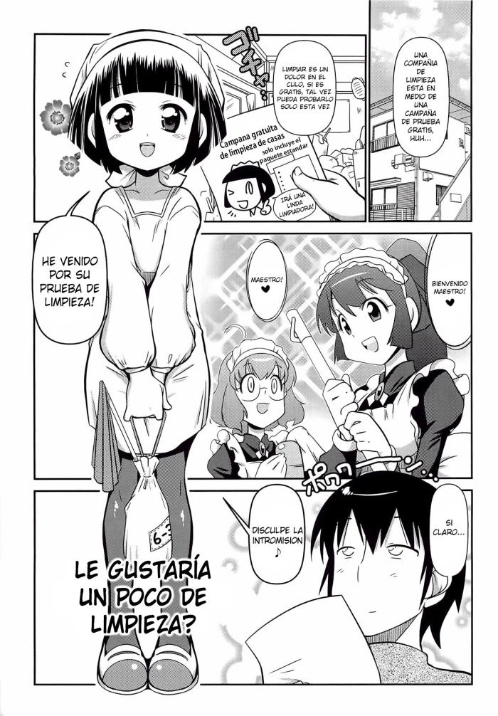 [Satsuki Itsuka] Cleaning wa Ikaga deshou? | Le gustaría un poco de limpieza? (Byuu Byuu Bitch) [Spanish]