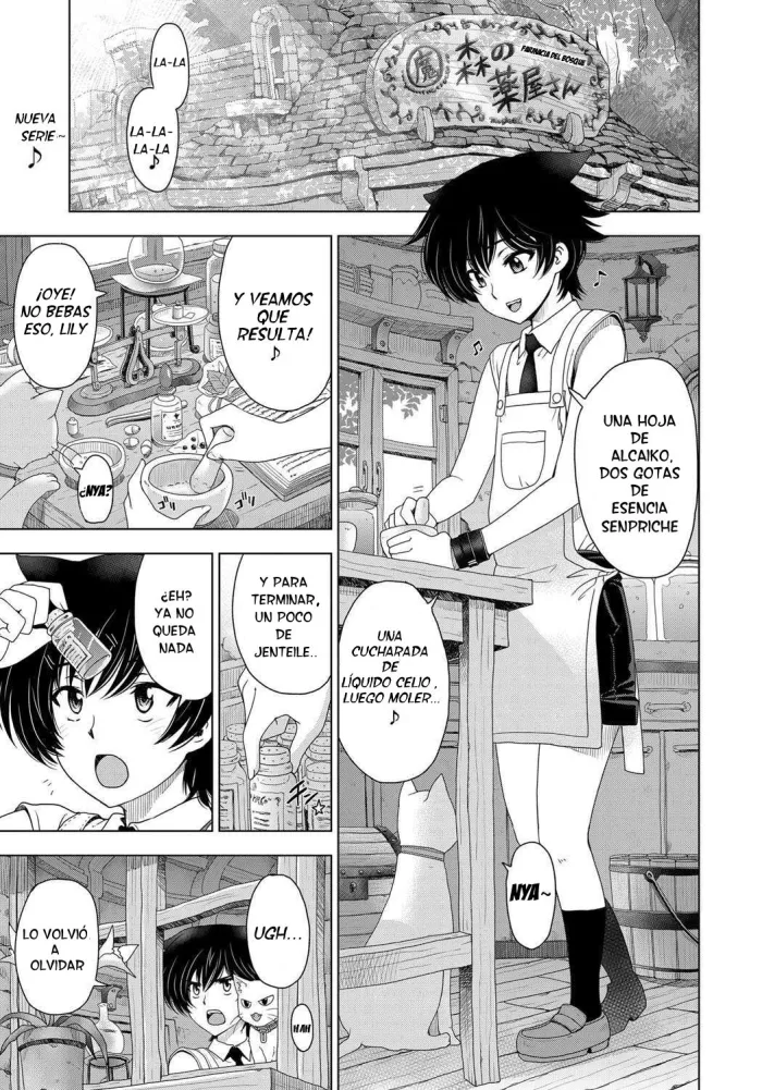 [Sena Youtarou] Majo to Inma to Kawaii Odeshi | La Bruja, El Aprendiz y El Sucubo Ch.1-2 [Spanish] [OtakuGamerZ] [Digital]