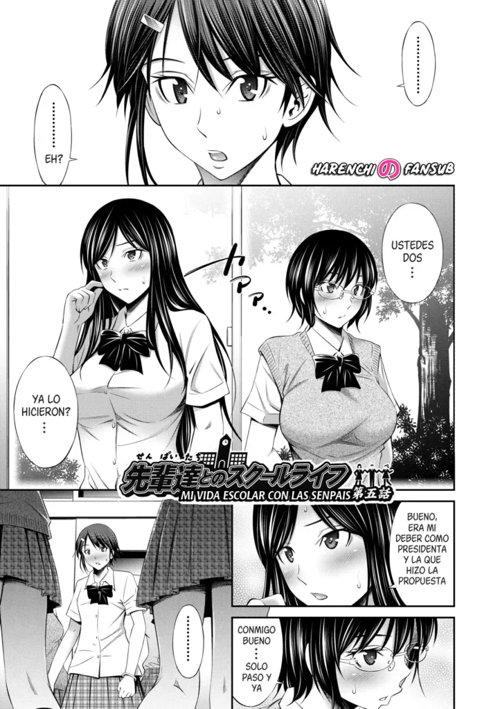 Senpai-tachi to no Gakuen Seikatsu chap.5 | Mi vida escolar con las senpais cap.5 (decensored)