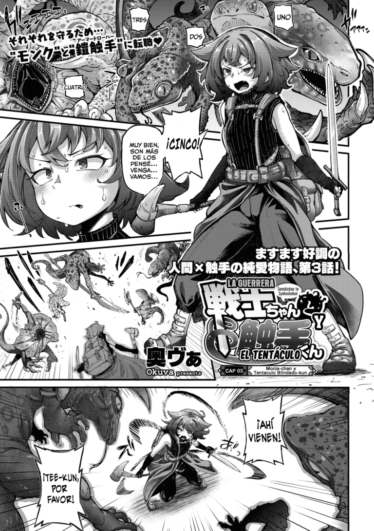 Senshi-chan to Shokushu-kun Ch. 3 Monk-chan to Yoroi  Shokushu-kun | La guerrera y el tentáculo Cap 03 Monje-chan y Tentaculo Blindado-kun