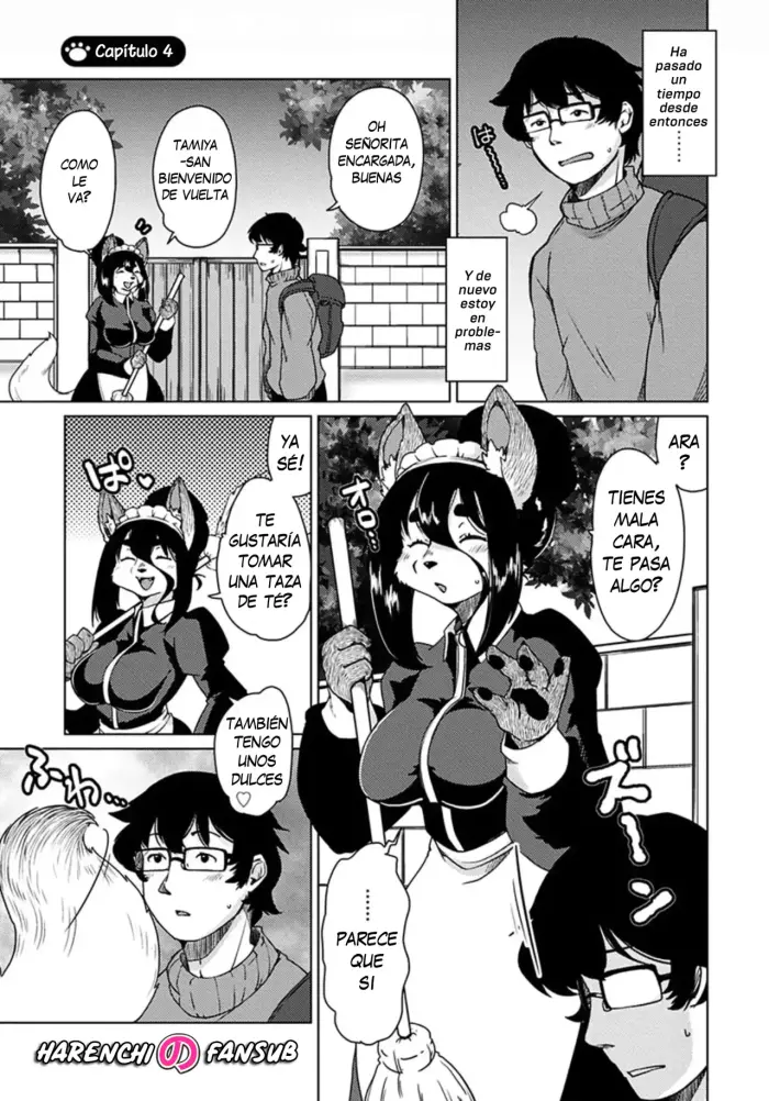 [Setouchi Kurage] Juujin Apart Tokoharusou e Youkoso! (Chap. 4) [Spanish] [Decensored][Harenchi no Fansub]