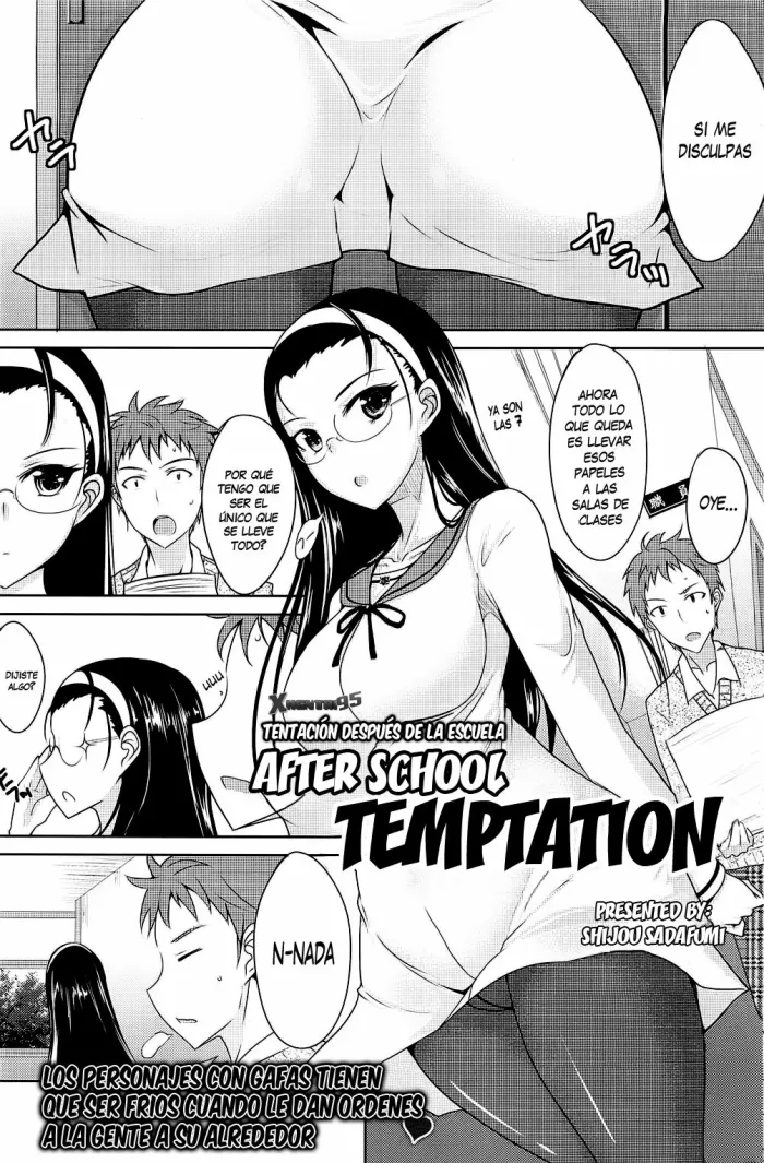 [Shijou Sadafumi] Houkago Temptation | Tentación Después de la Escuela (COMIC HOTMiLK 2013-02) [Spanish] [XHentai95]