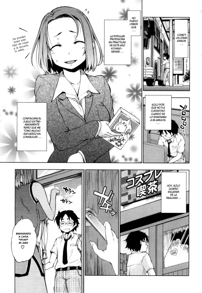 [Shinba Yagi] Lecture Teacher ♥ (Hatsujyo Onnanoko) [Spanish] [Hide Wolf]