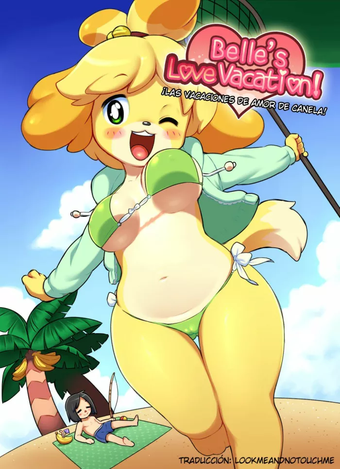[Shortcake Jam (NeoPop, Rinfu, Pitaya)] Belle’s Love Vacation!/¡Las vacaciones de amor de Canela! (Animal Crossing) [Spanish] [Colorized]