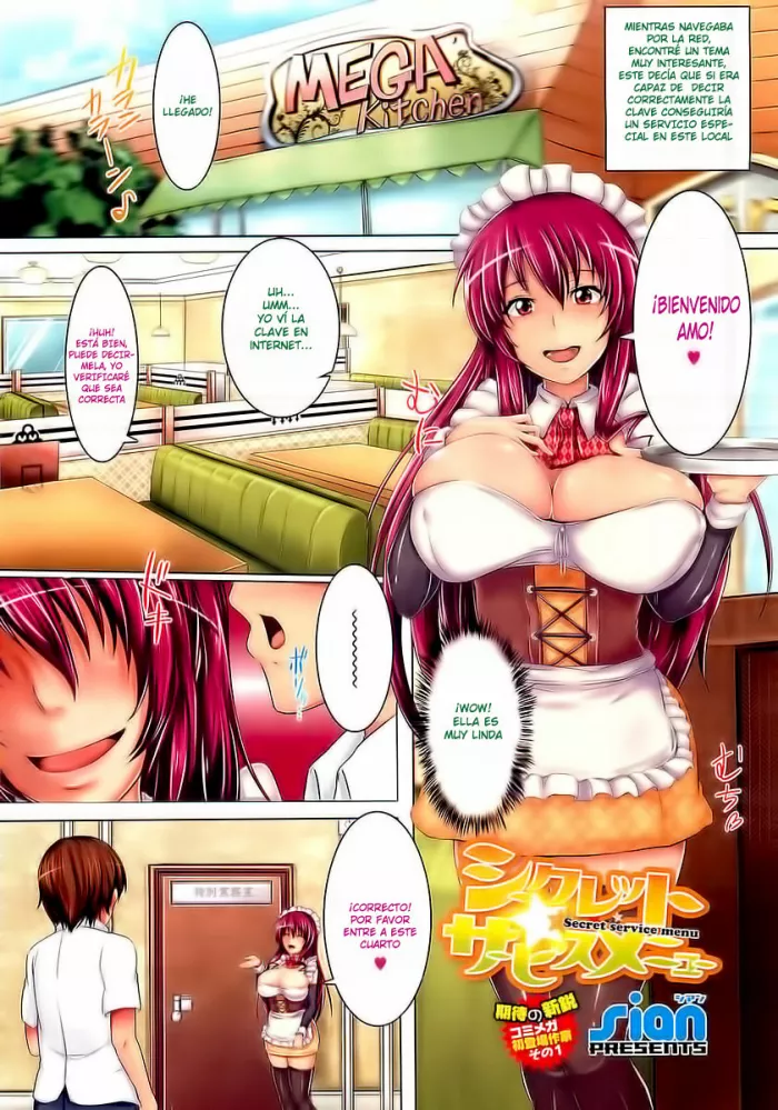 [sian] Secret Service Menu (COMIC Megastore 2012-04) [Spanish] [CHAOSTENSHI]